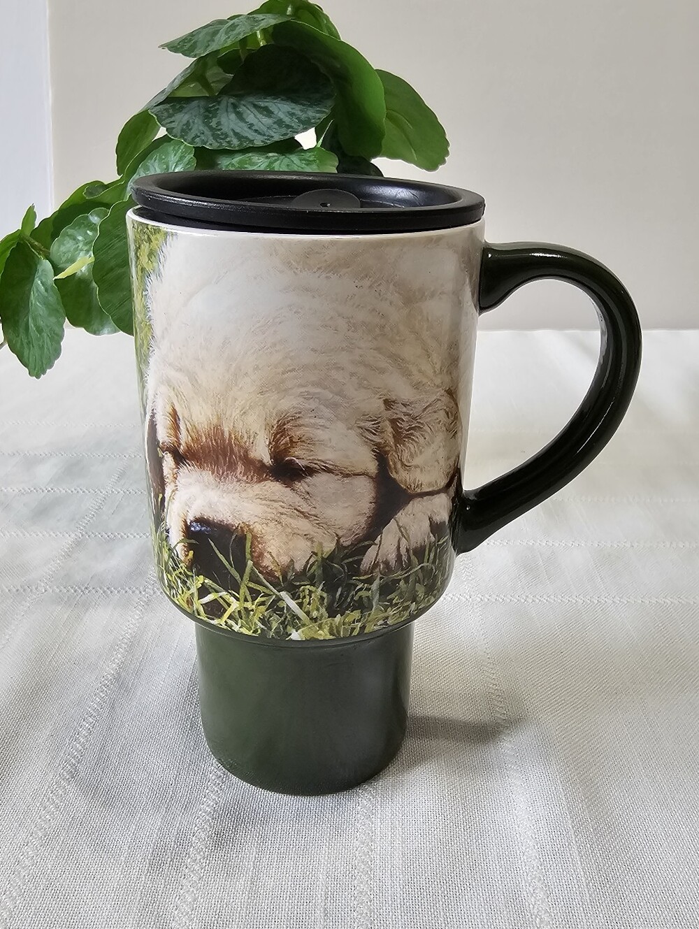 2007 LANG Played Out Sueellen Ross Puppy Travel Mug with Lid